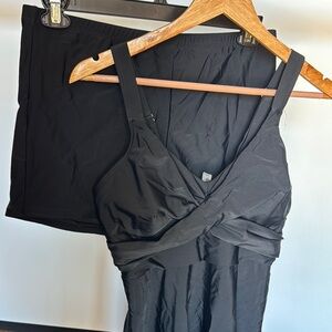 Black flowy dress swim for 14-16W